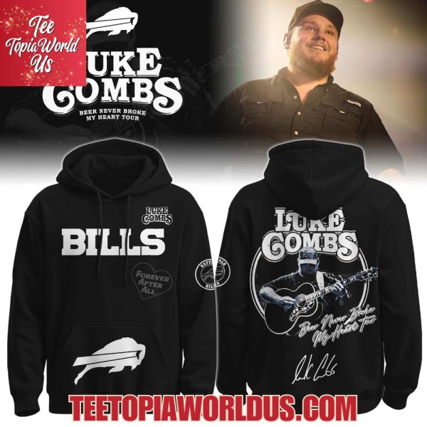 Buffalo Bills x Luke Combs Beer Never Broke My Heart Tour 2025 Hoodie Buffalo Bills x Luke Combs Beer Never Broke My Heart Tour 2025 Hoodie