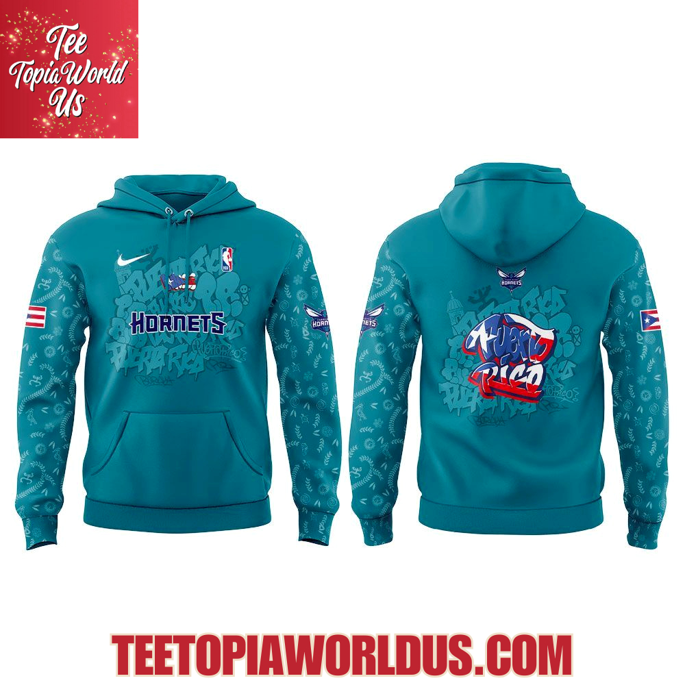 Charlotte Hornets Puerto Rican Heritage 2025 Hoodie Charlotte Hornets Puerto Rican Heritage 2025 Hoodie