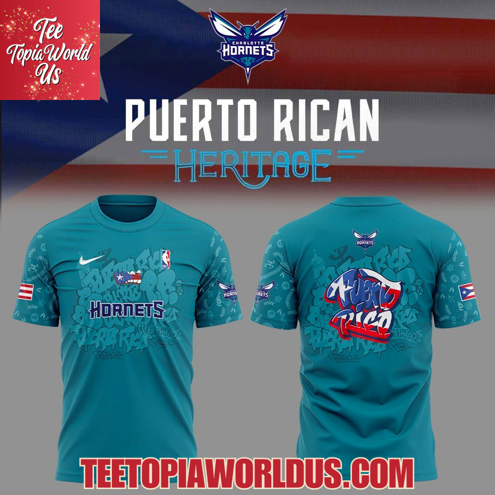 Charlotte Hornets Puerto Rican Heritage 2025 Hoodie Charlotte Hornets Puerto Rican Heritage 2025 Hoodie