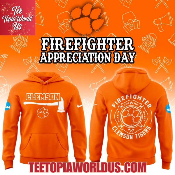 Clemson Tigers Firefighter Application Day Hoodie