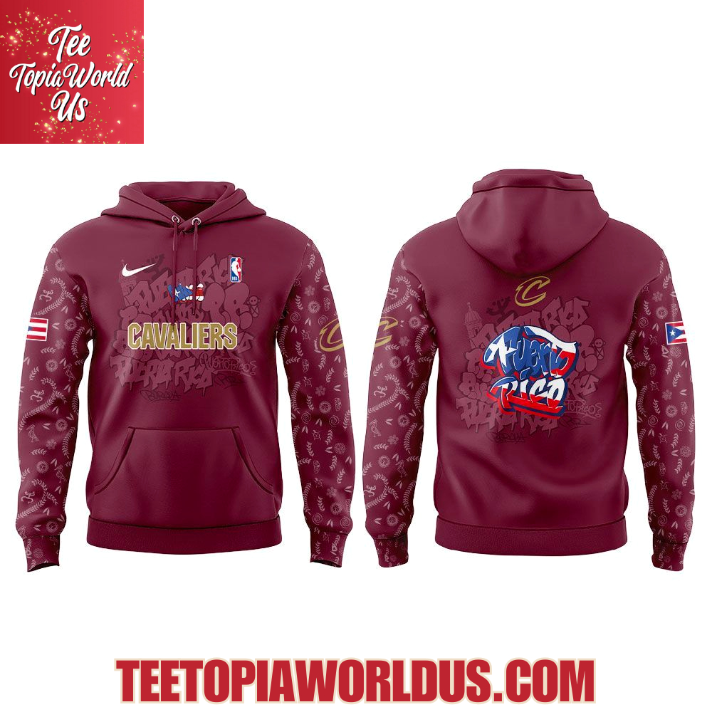 Cleveland Cavaliers Puerto Rican Heritage 2025 Hoodie Cleveland Cavaliers Puerto Rican Heritage 2025 Hoodie