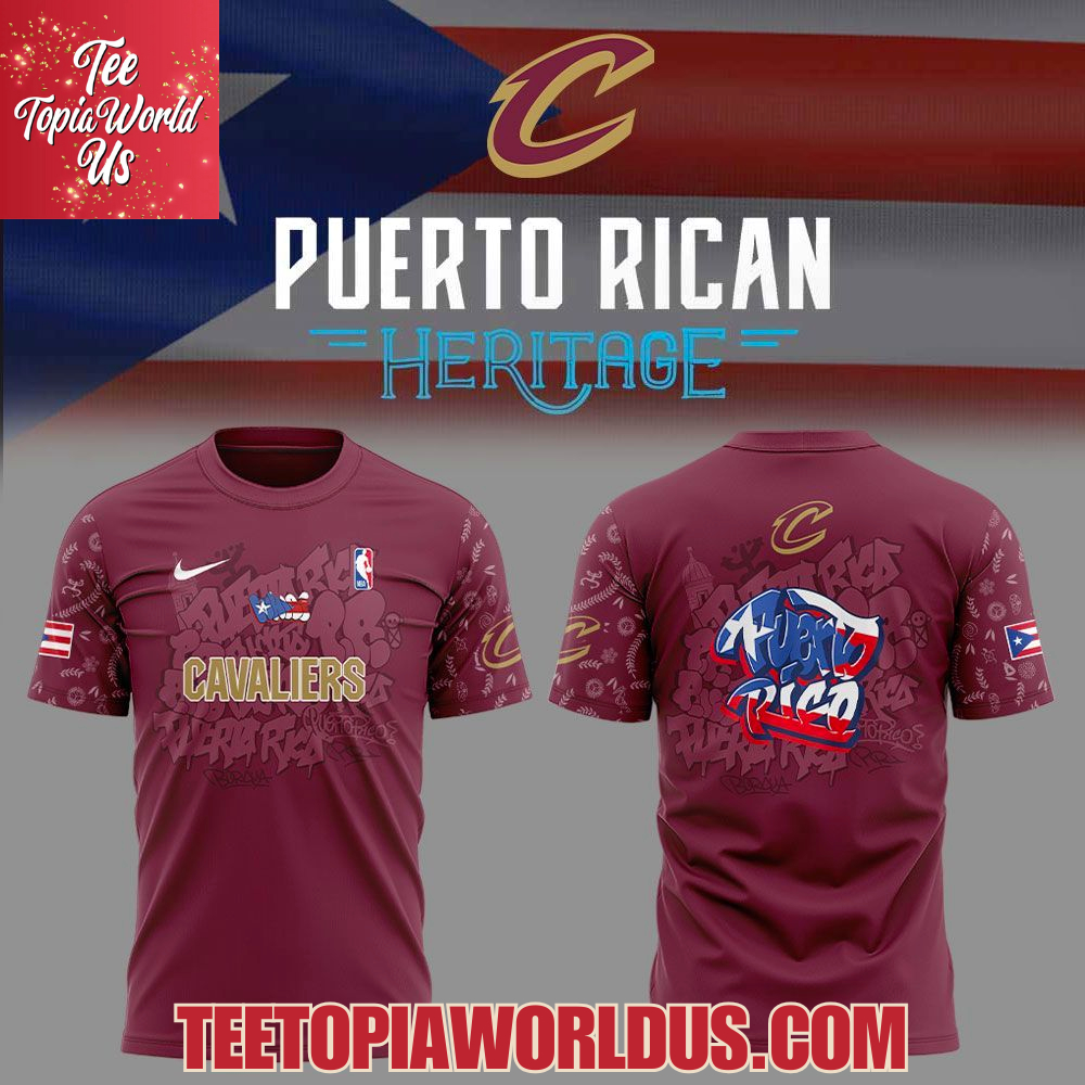 Cleveland Cavaliers Puerto Rican Heritage 2025 Hoodie Cleveland Cavaliers Puerto Rican Heritage 2025 Hoodie