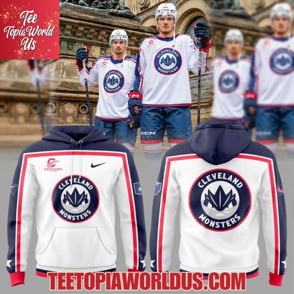 Cleveland Monsters Rep the newly designed Columbus Blue Jackets themed jersey 25/26 Hoodie