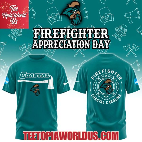 Coastal Carolina Chanticleers Firefighter Application Day Hoodie