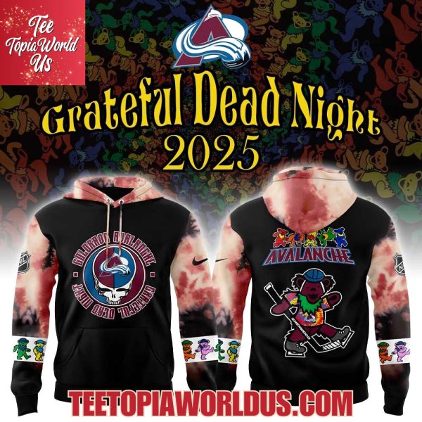 Colorado Avalanche Grateful Dead Night 60th Hoodie Colorado Avalanche Grateful Dead Night 60th Hoodie