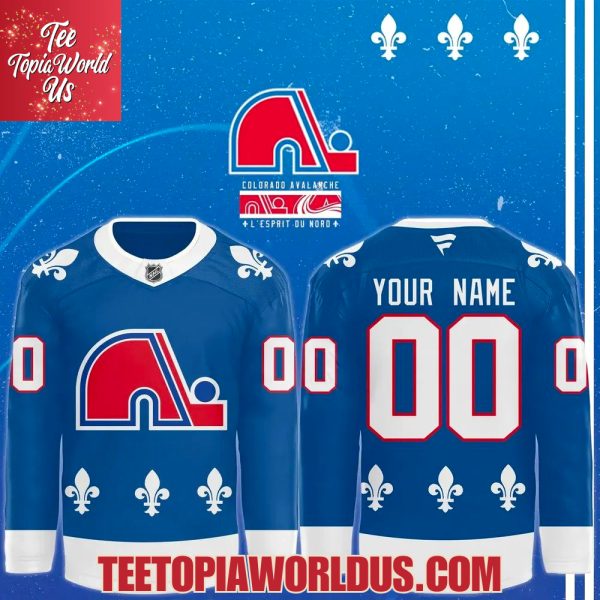 Colorado Avalanche Heritage Blank Custom Jersey Colorado Avalanche Heritage Blank Custom Jersey
