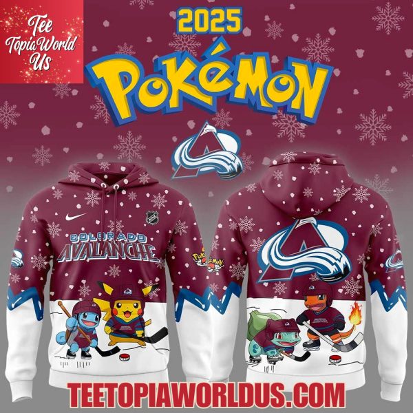 Colorado Avalanche x Pokemon 2025 Hoodie