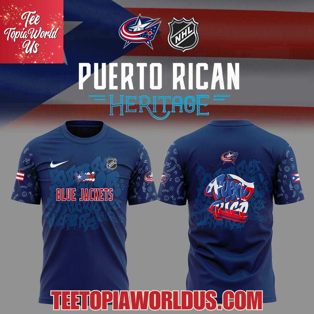 Columbus Blue Jackets Puerto Rican Heritage Hoodie Columbus Blue Jackets Puerto Rican Heritage Hoodie