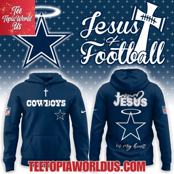 Dallas Cowboys Jesus and Football Hoodie Dallas Cowboys Jesus and Football Hoodie