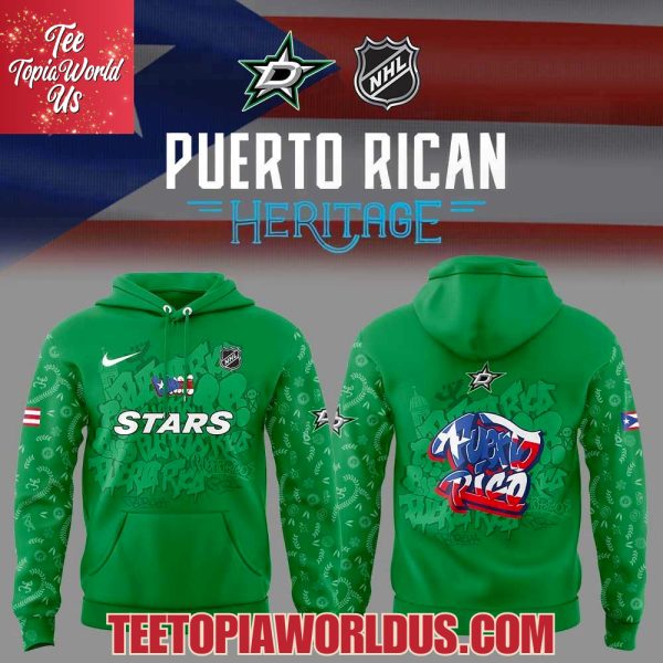 Dallas Stars Puerto Rican Heritage Hoodie Dallas Stars Puerto Rican Heritage Hoodie