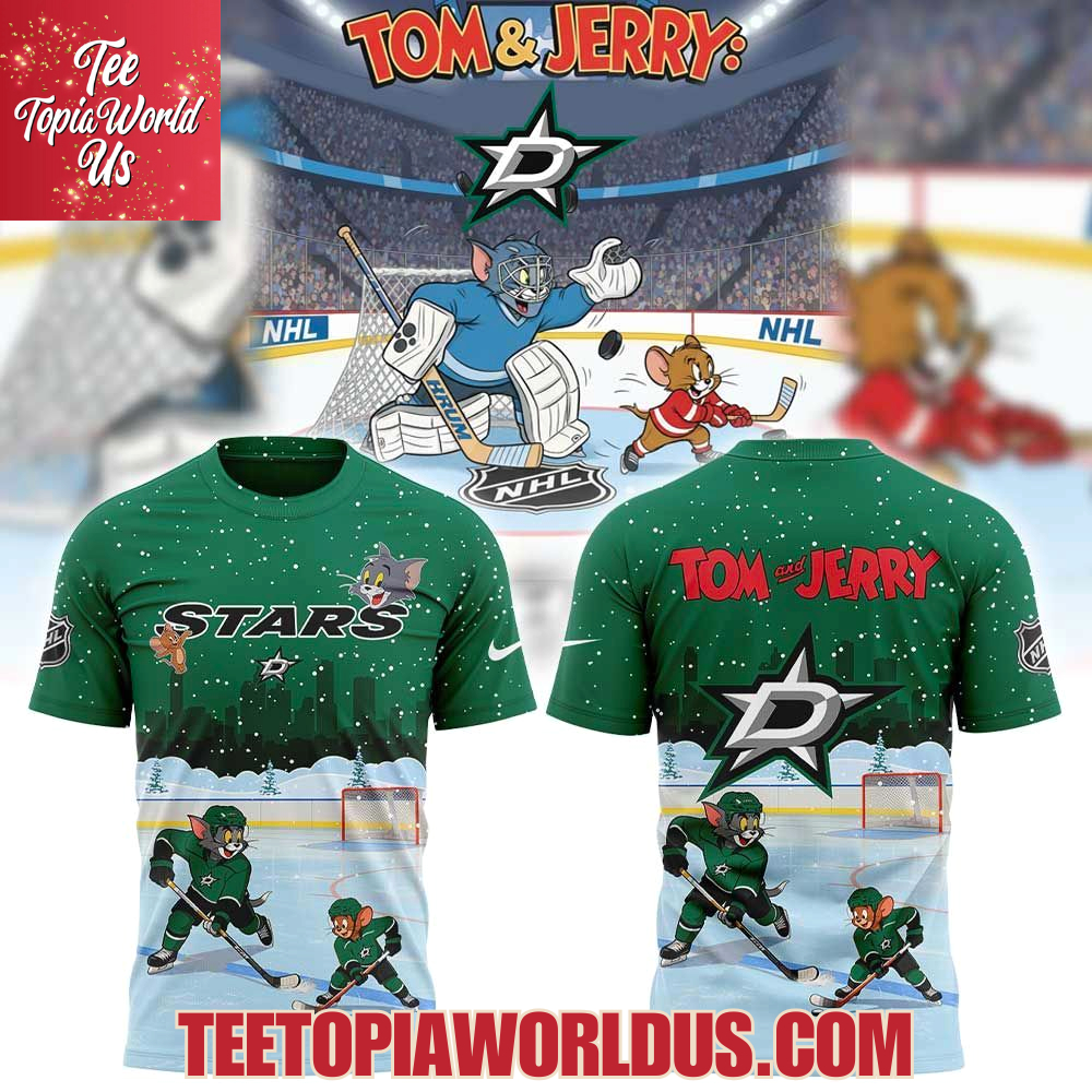Dallas Stars Tom Cat and Jerry Mouse Hoodie Dallas Stars Tom Cat and Jerry Mouse Hoodie