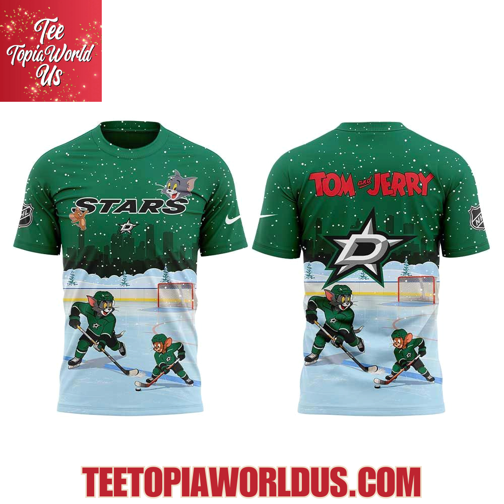 Dallas Stars Tom Cat and Jerry Mouse Hoodie Dallas Stars Tom Cat and Jerry Mouse Hoodie
