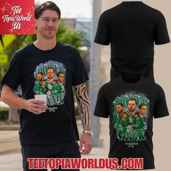 Dallas Stars Tyler Seguin 1000th Game T-Shirt Dallas Stars Tyler Seguin 1000th Game T-Shirt