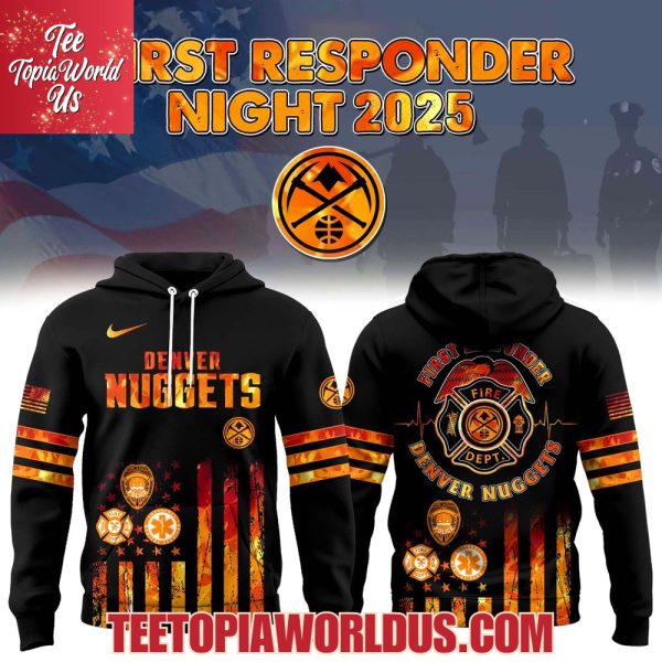 Denver Nuggets x 2025 National First Responders Night Hoodie Denver Nuggets x 2025 National First Responders Night Hoodie