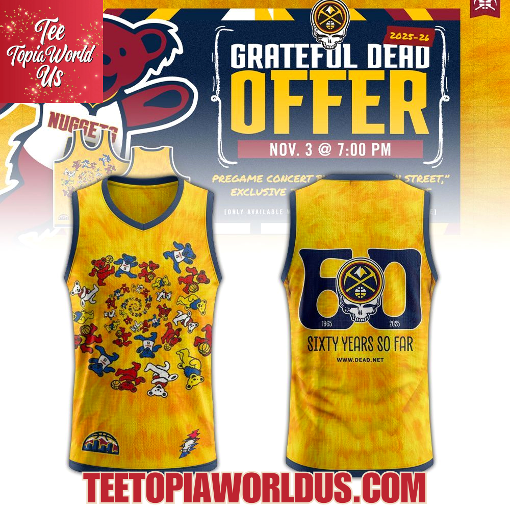 Denver Nuggets x Grateful Dead 60th Jersey Denver Nuggets x Grateful Dead 60th Jersey