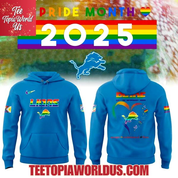 Detroit Lions Happy Pride Month 2025 Hoodie Detroit Lions Happy Pride Month 2025 Hoodie