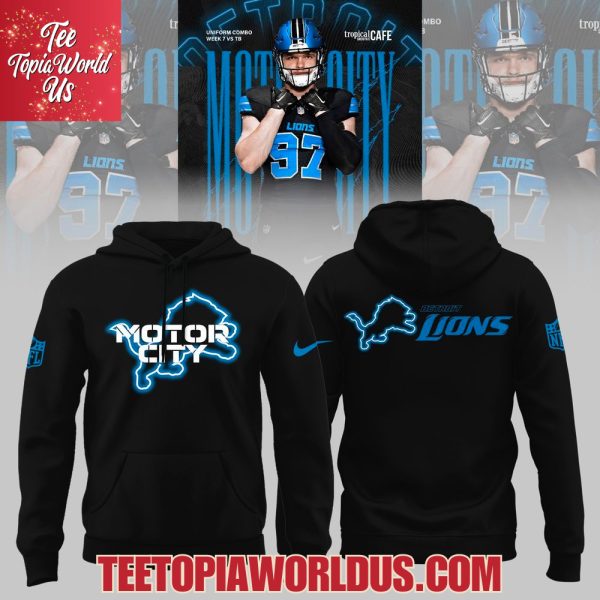 Detroit Lions Moto City We will never forget 2025 Hoodie