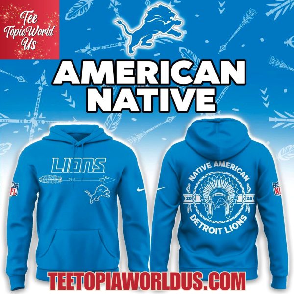 Detroit Lions x Native American Heritage 2025 Hoodie