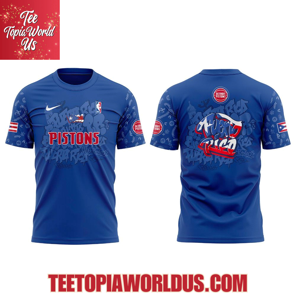 Detroit Pistons Puerto Rican Heritage 2025 Hoodie Detroit Pistons Puerto Rican Heritage 2025 Hoodie