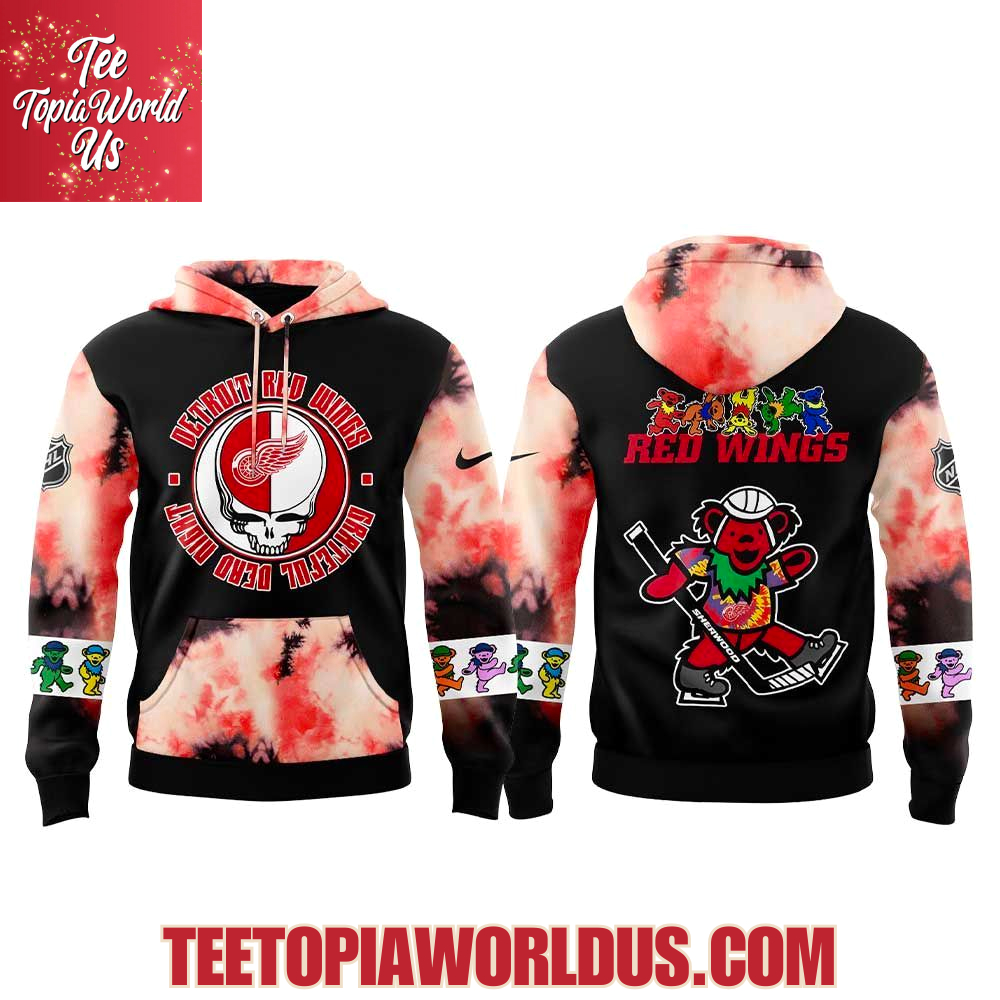 Detroit Red Wings Grateful Dead Night 60th Hoodie Detroit Red Wings Grateful Dead Night 60th Hoodie