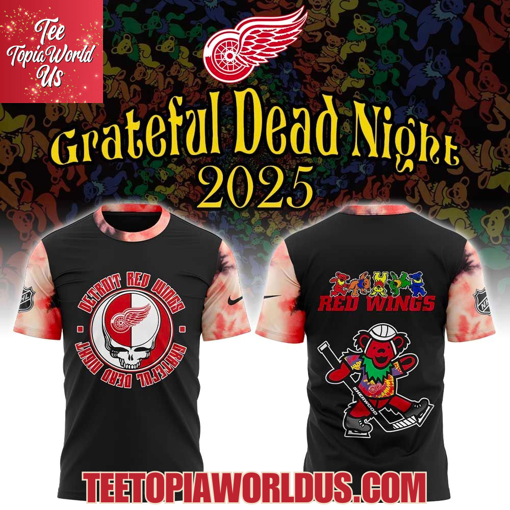 Detroit Red Wings Grateful Dead Night 60th Hoodie Detroit Red Wings Grateful Dead Night 60th Hoodie