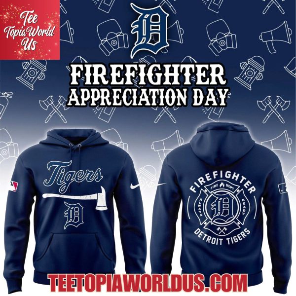 Detroit Tigers Firefighter Application Day Hoodie
