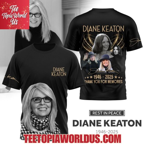 Diane Keaton 1946-2025 Thank You For Memories T-Shirt