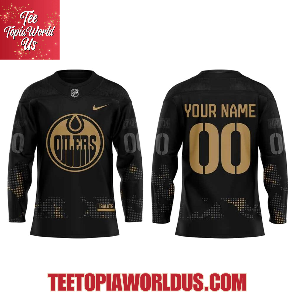 Edmonton Oilers Military Appreciation 25/26 Uniform Hockey Jersey Custom Name, Number For Fans Edmonton Oilers Military Appreciation 25/26 Uniform Hockey Jersey Custom Name, Number For Fans