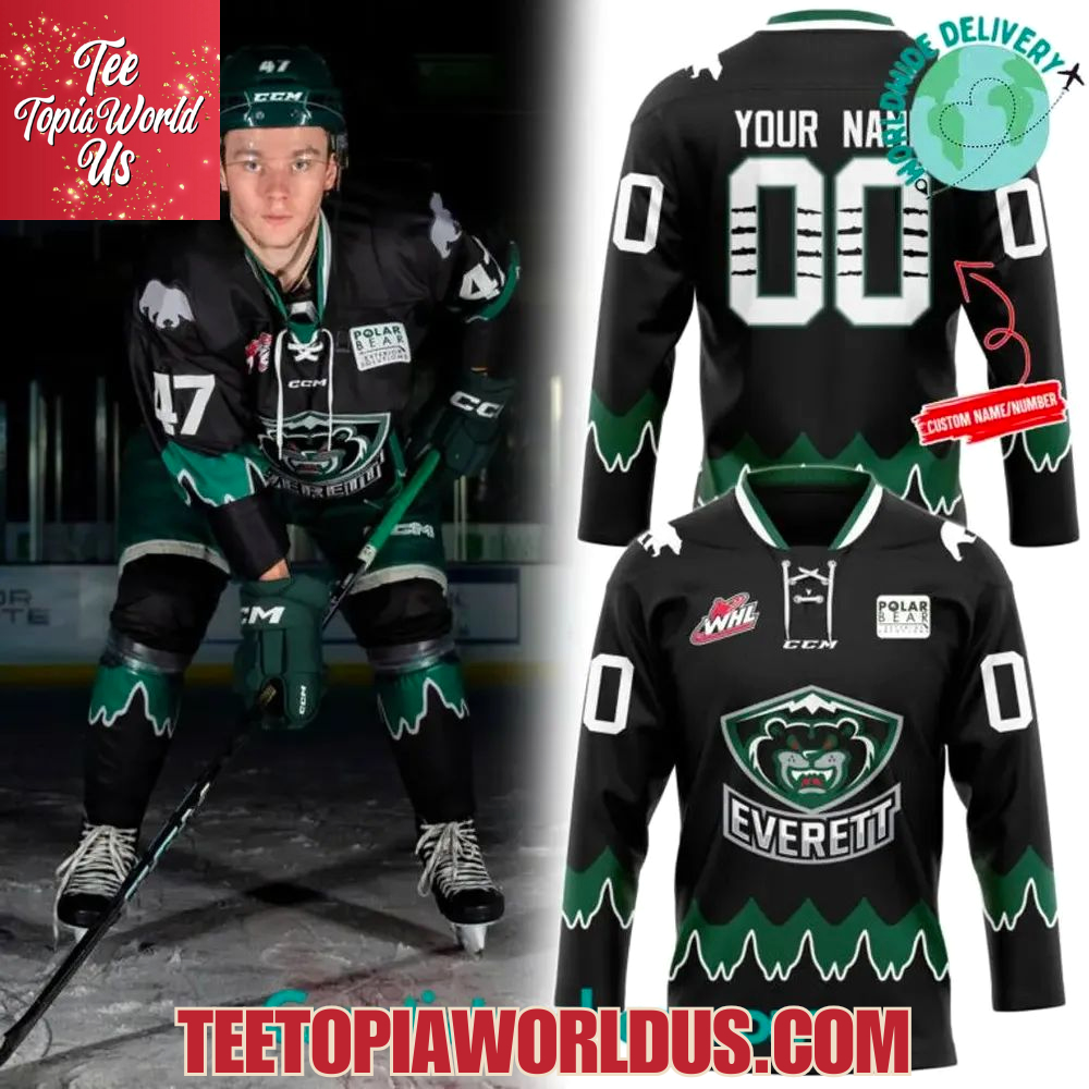 Everett Silvertips Nightmare New 2025 Custom Hockey Jersey Everett Silvertips Nightmare New 2025 Custom Hockey Jersey