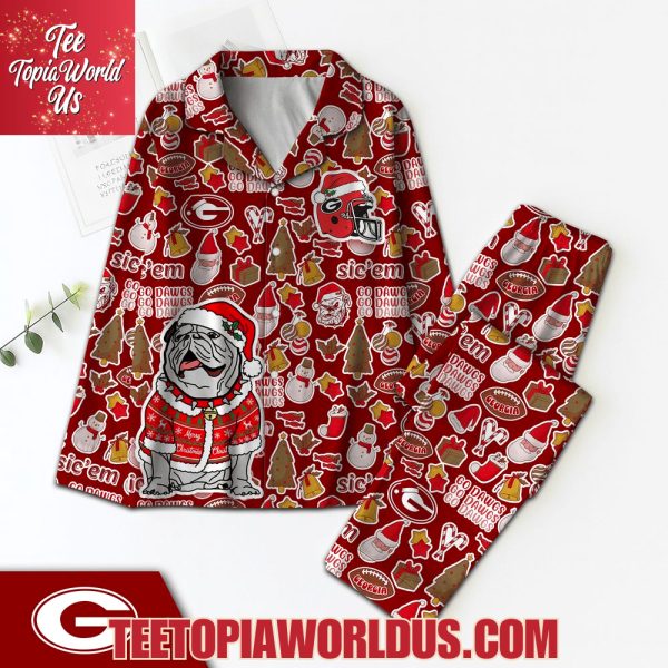 Georgia Bulldogs Christmas Pajamas Set