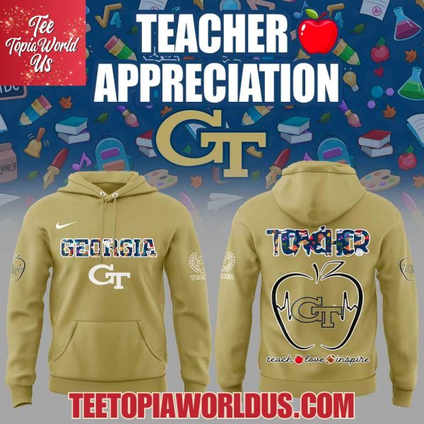 Georgia Tech Yellow Teachers Appreciation Hoodie