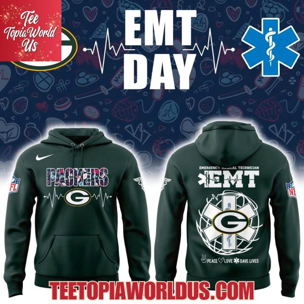 Green Bay Packers EMT Day Hoodie Green Bay Packers EMT Day Hoodie