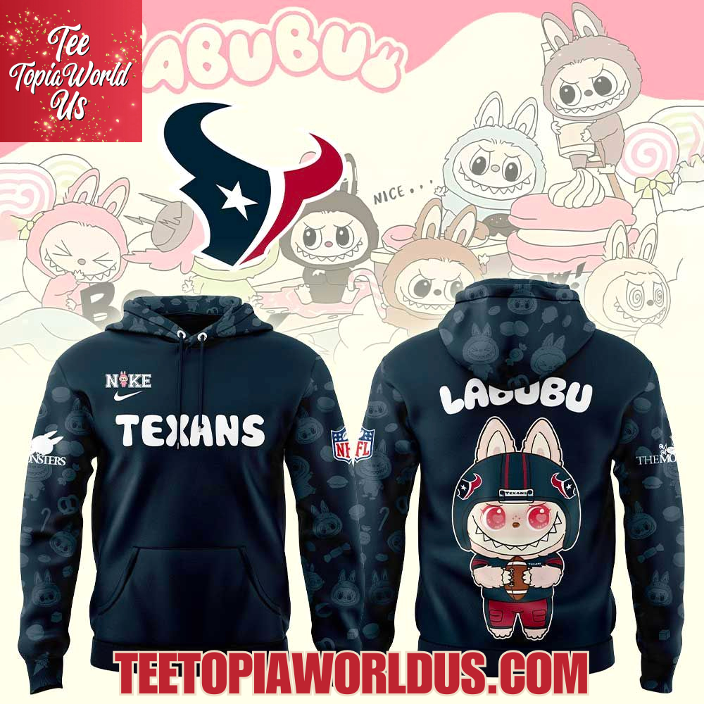 Houston Texans x Labubu Hoodie Houston Texans x Labubu Hoodie