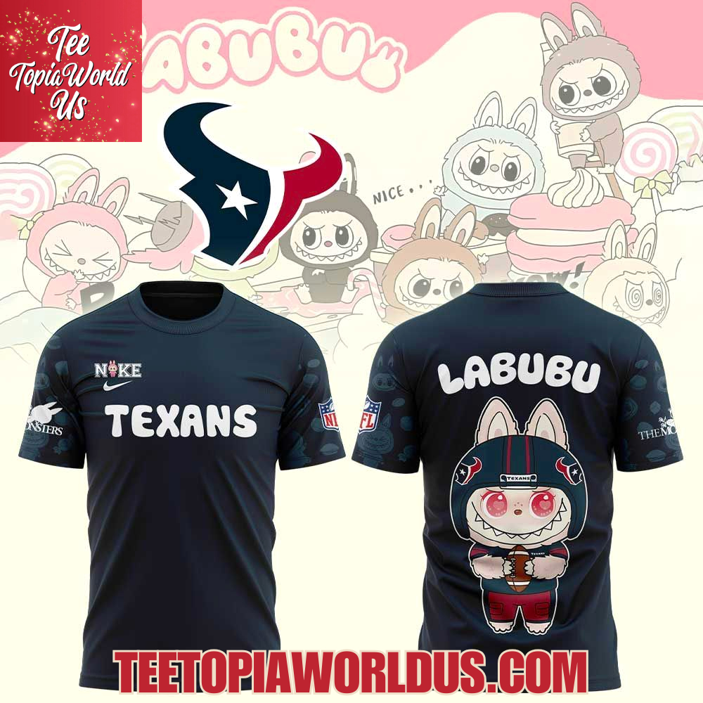 Houston Texans x Labubu Hoodie Houston Texans x Labubu Hoodie