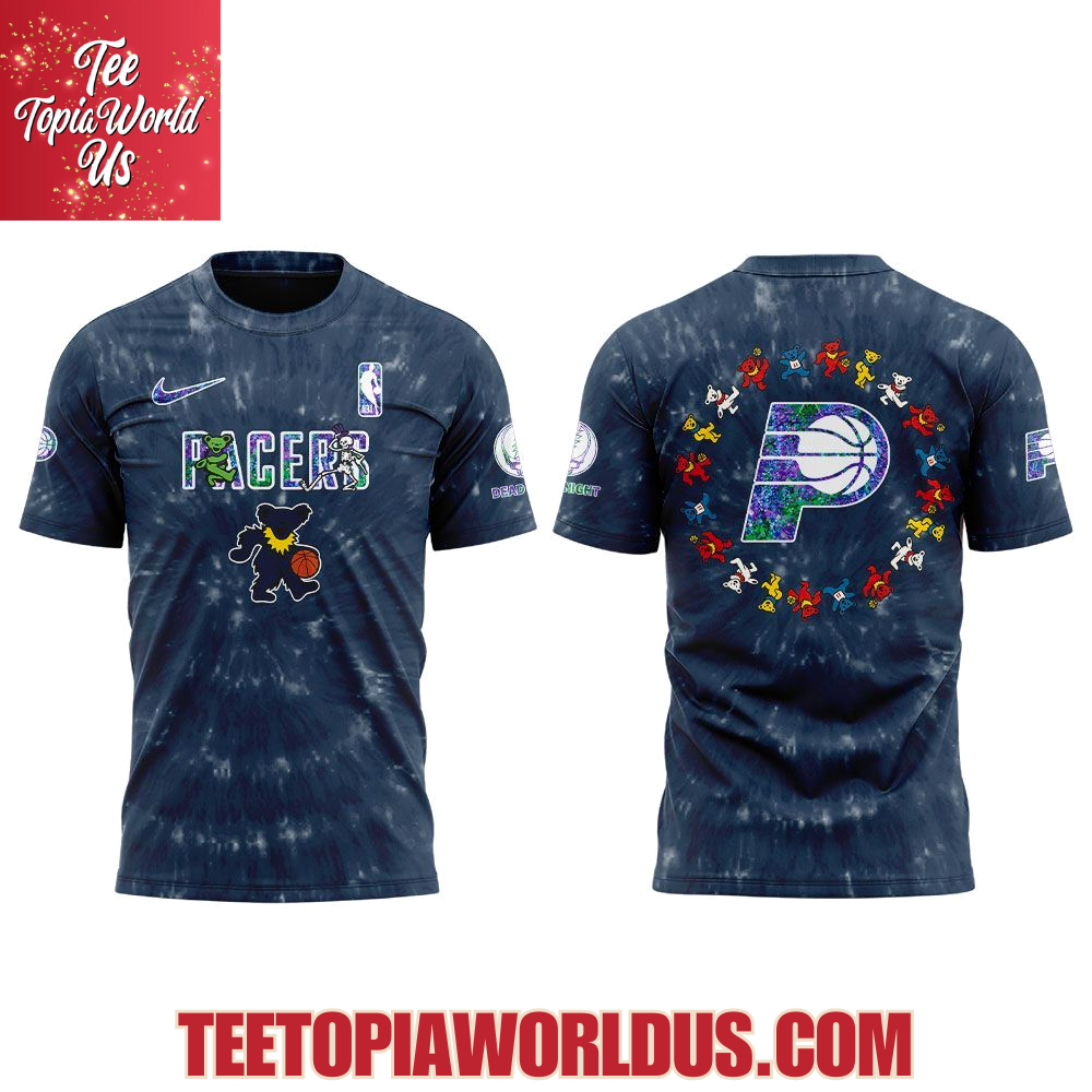 Indiana Pacers Grateful Dead 60th Anniversary Hoodie Indiana Pacers Grateful Dead 60th Anniversary Hoodie