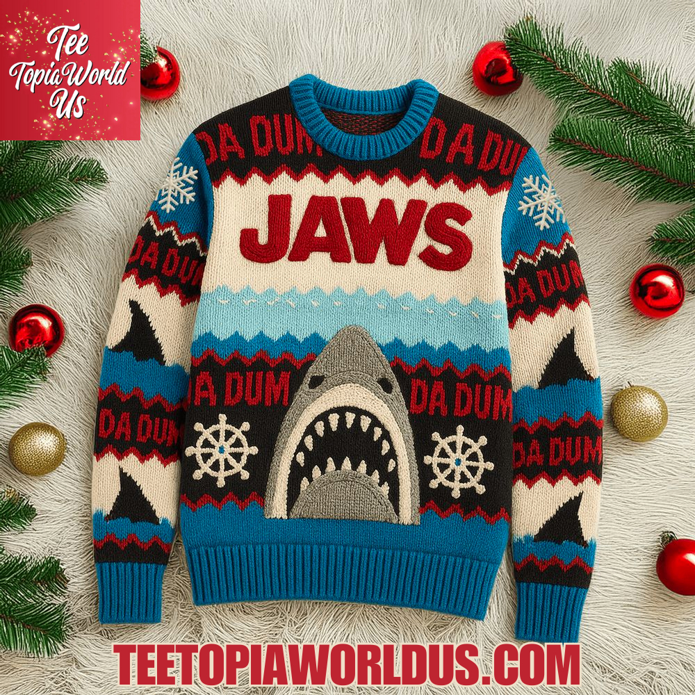 Jaws Christmas Ugly Sweater Jaws Christmas Ugly Sweater