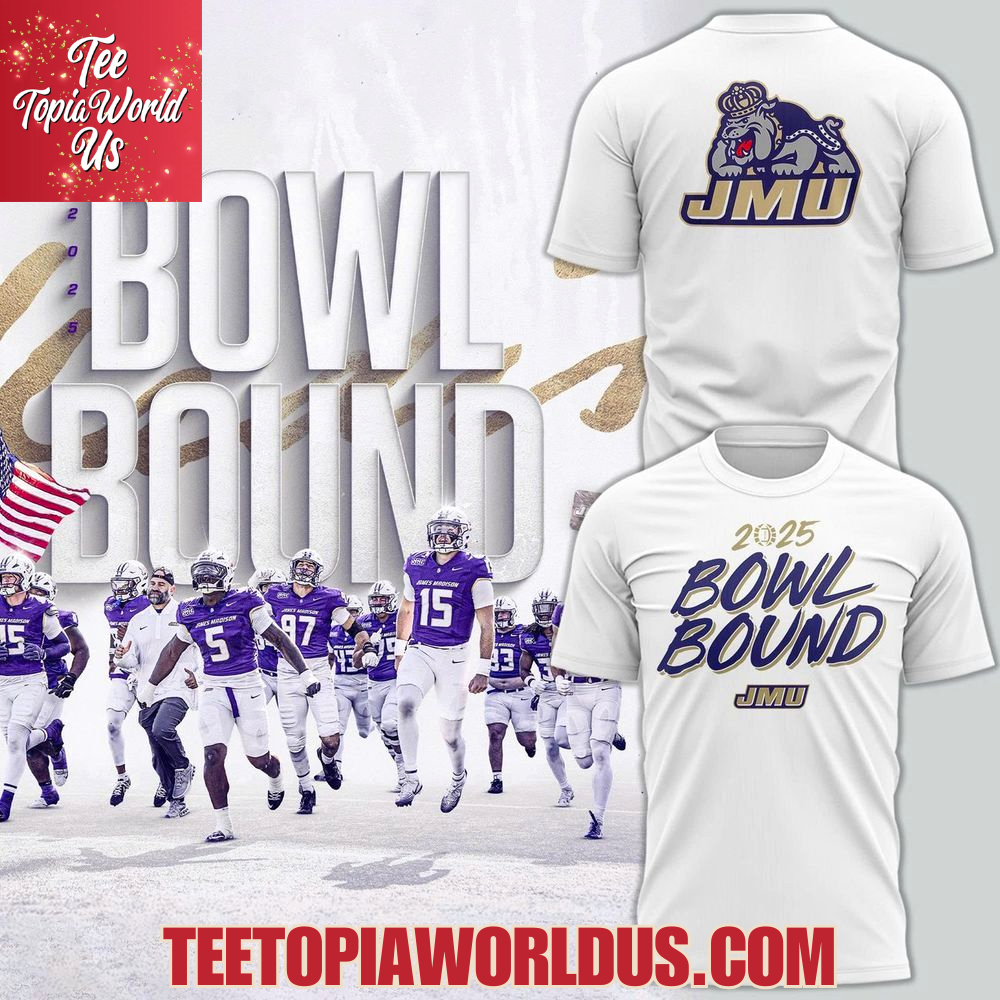 JMU Football Bowl Bound 2025 T-shirt JMU Football Bowl Bound 2025 T-shirt