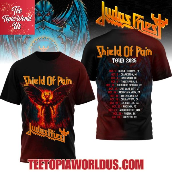 Judas Priest Shield Of Pain Tour 2025 T-Shirt
