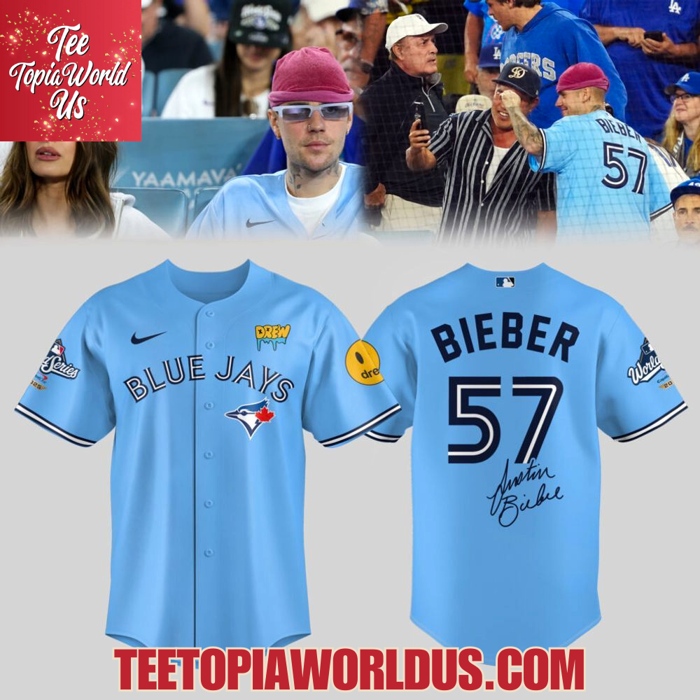 Justin Bieber x Toronto Blue Jays World Series Jersey Justin Bieber x Toronto Blue Jays World Series Jersey