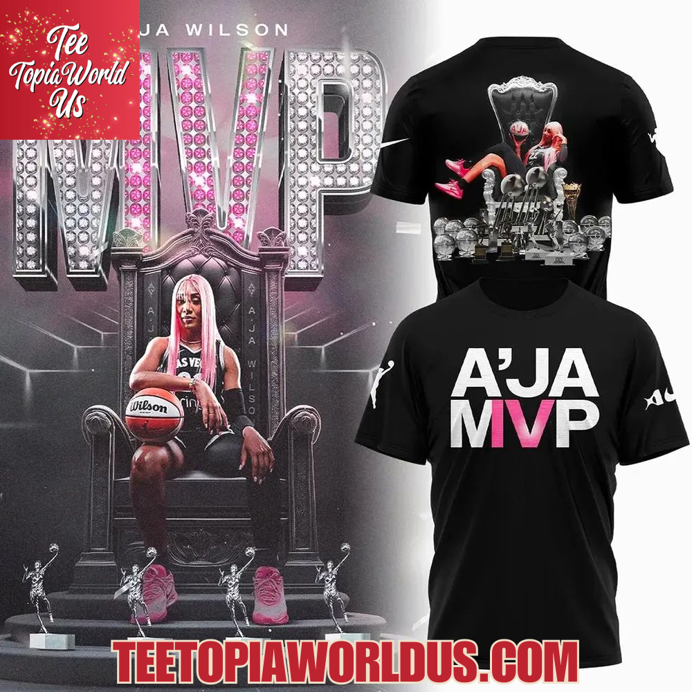 Las Vegas Aces A’ja Wilson 2025 WNBA MVP T-Shirt Las Vegas Aces A’ja Wilson 2025 WNBA MVP T-Shirt