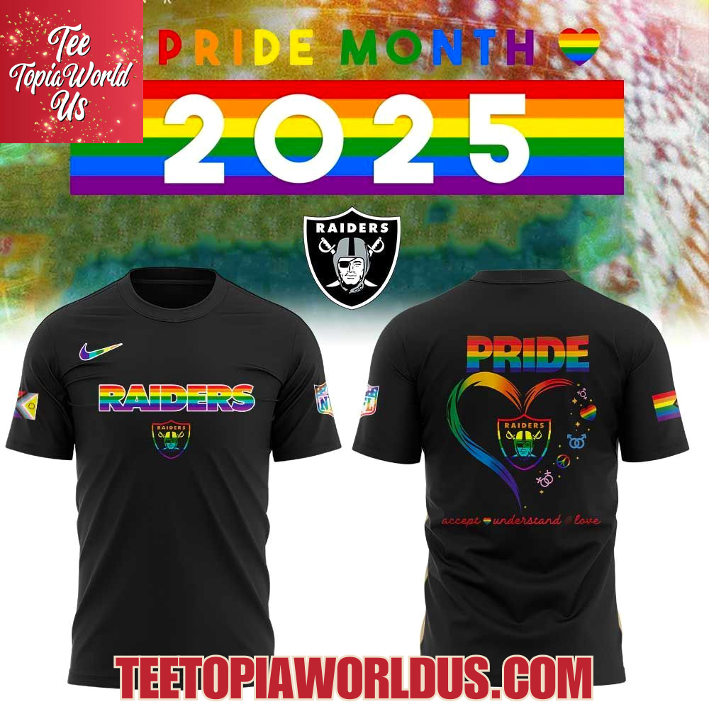 Las Vegas Raiders Happy Pride Month 2025 Hoodie Las Vegas Raiders Happy Pride Month 2025 Hoodie