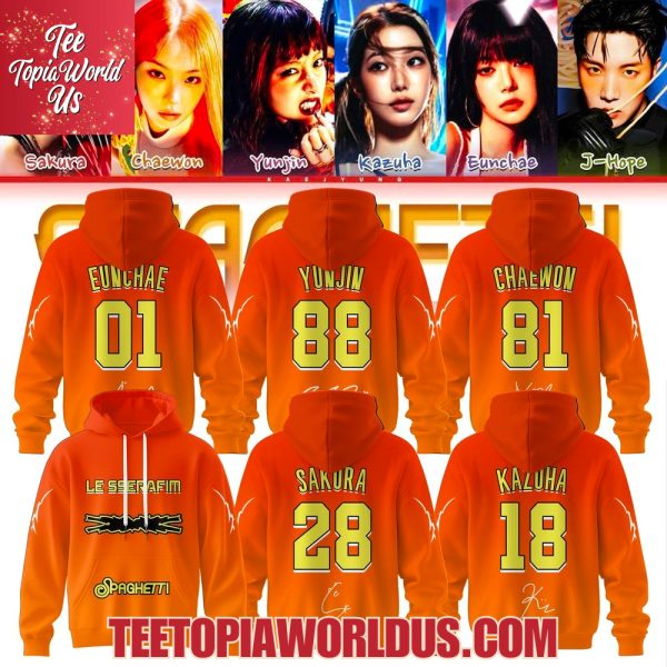 Le Sserafim Spaghetti 1st Single Album Hoodie