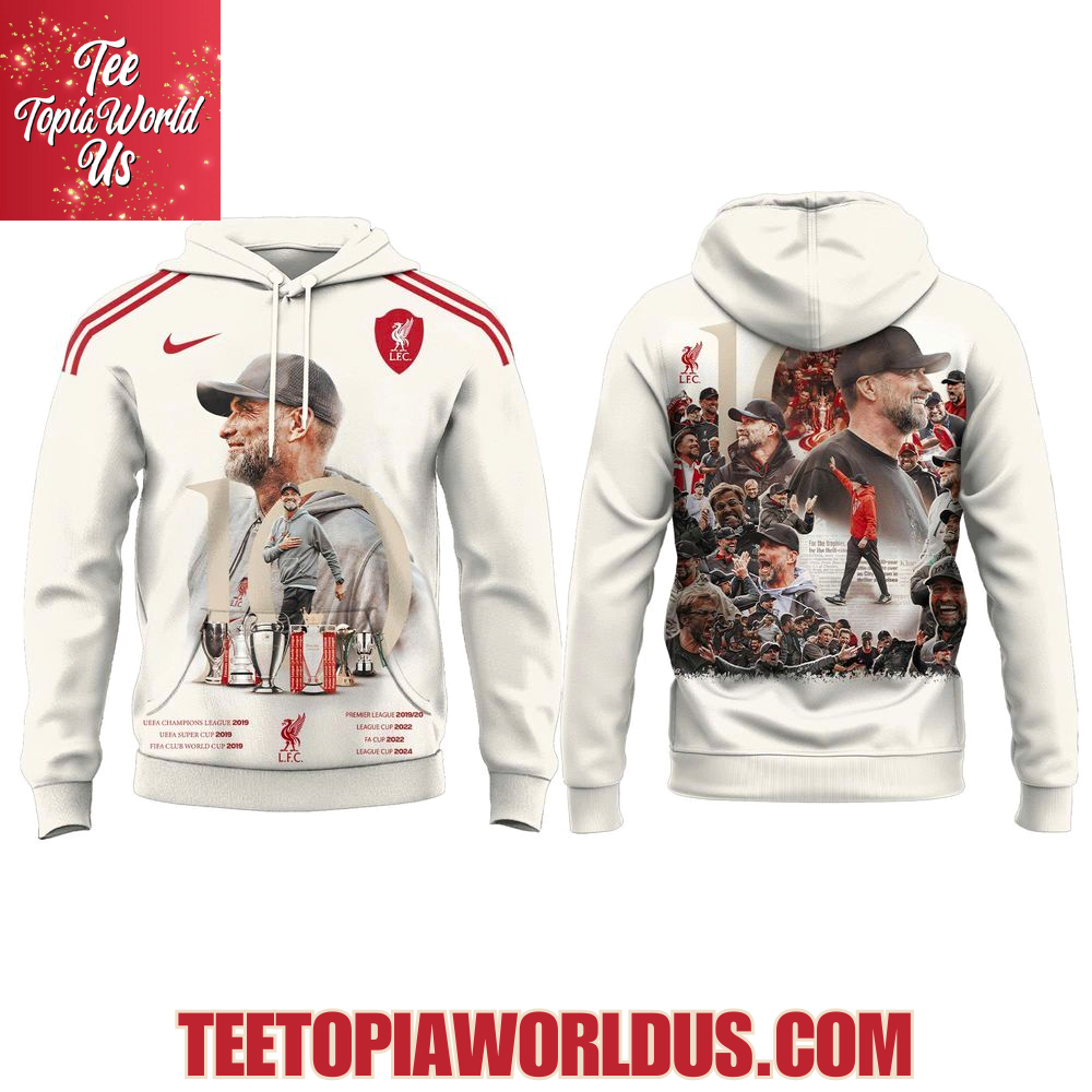 Liverpool FC x Jürgen Klopp 10th Anniversary T-Shirt, Hoodie Liverpool FC x Jürgen Klopp 10th Anniversary T-Shirt, Hoodie