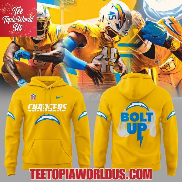 Los Angeles Chargers Debut Charger Power Gold Rush Uniform Hoodie