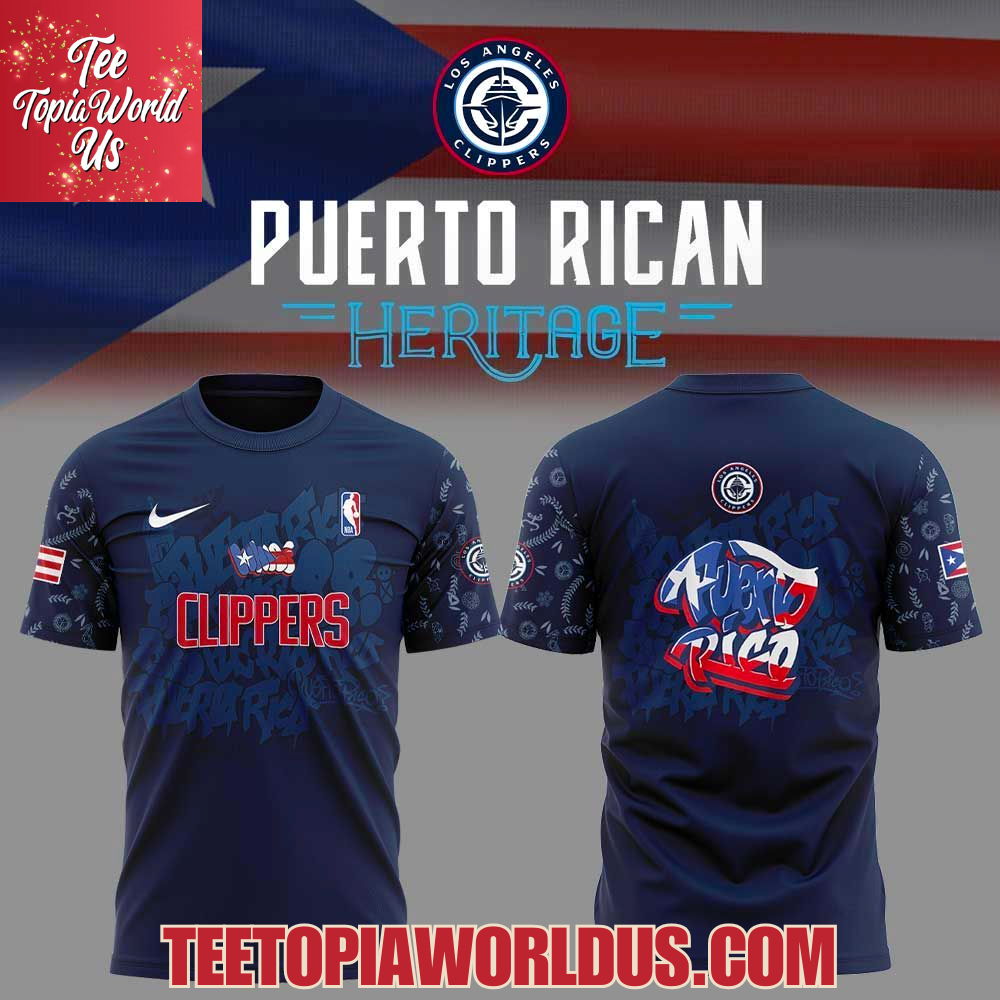 Los Angeles Clippers Puerto Rican Heritage 2025 Hoodie Los Angeles Clippers Puerto Rican Heritage 2025 Hoodie