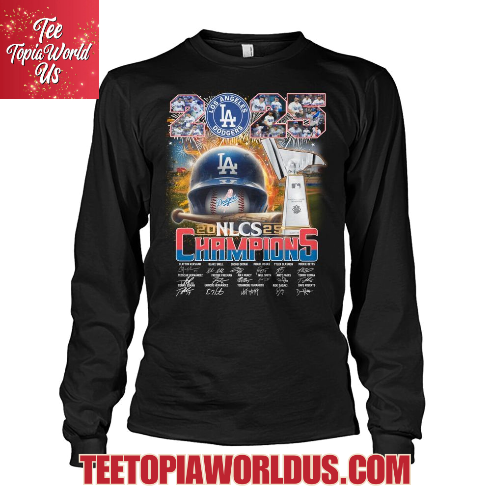 Los Angeles Dodgers 2025 NLCS Champions T-Shirt Los Angeles Dodgers 2025 NLCS Champions T-Shirt