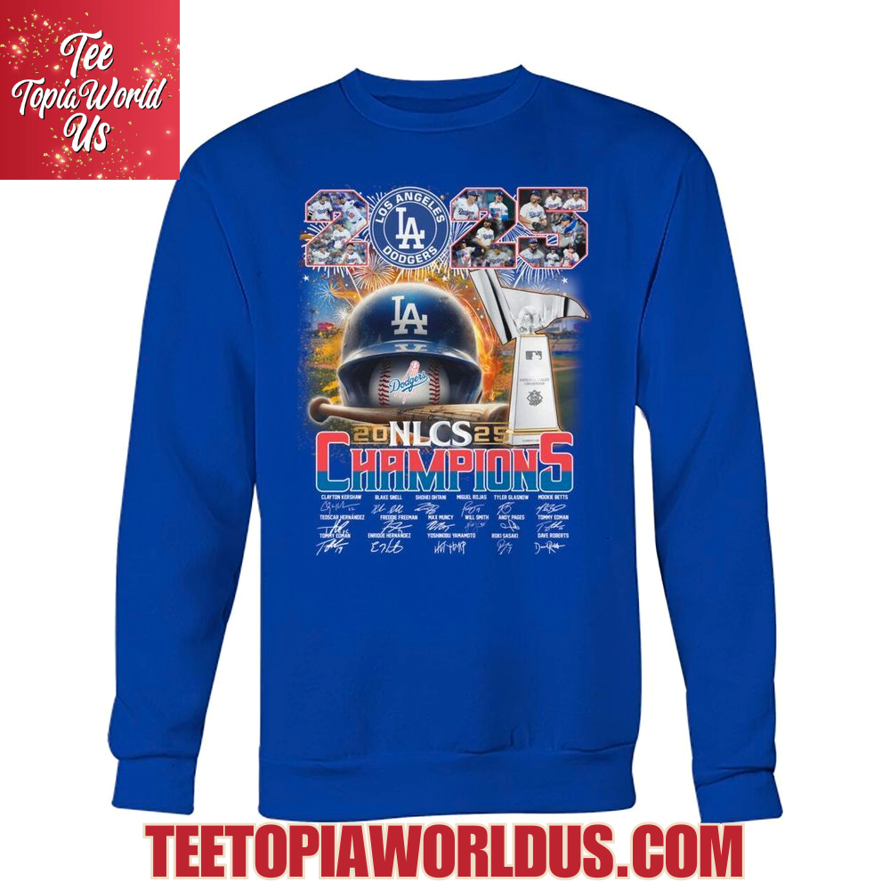Los Angeles Dodgers 2025 NLCS Champions T-Shirt Los Angeles Dodgers 2025 NLCS Champions T-Shirt