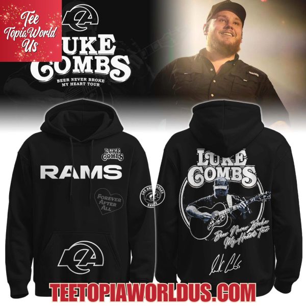 Los Angeles Rams x Luke Combs Beer Never Broke My Heart Tour 2025 Hoodie Los Angeles Rams x Luke Combs Beer Never Broke My Heart Tour 2025 Hoodie