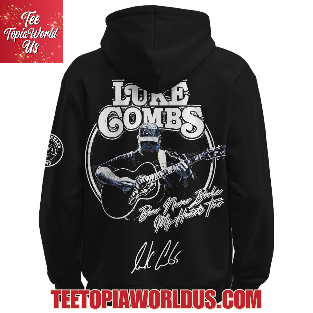 Los Angeles Rams x Luke Combs Beer Never Broke My Heart Tour 2025 Hoodie Los Angeles Rams x Luke Combs Beer Never Broke My Heart Tour 2025 Hoodie