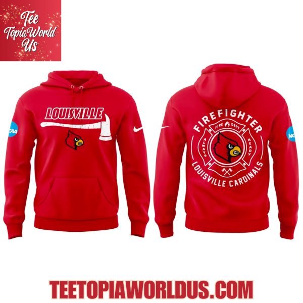 Louisville Cardinals Firefighter Application Day Hoodie